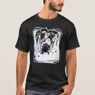 Camiseta Gran perro danés lindo gran dane cara gran dane