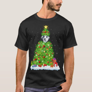 Camiseta Gran Perro Danés Navidad Arbol iluminado Gracioso 
