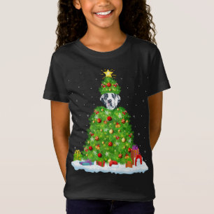 Camiseta Gran Perro Danés Navidad Arbol iluminado Gracioso 