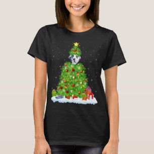 Camiseta Gran Perro Danés Navidad Arbol iluminado Gracioso 