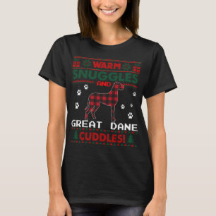 Camiseta Gran Perro Danés Rojo Búfalo Tapado Regalo Feo Chr