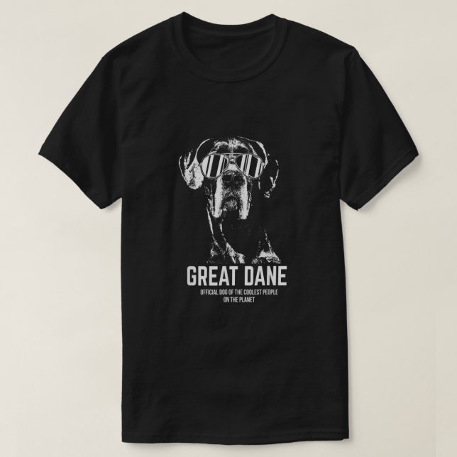 Camiseta Gran perro oficial de danés de los amantes de los  (Diseño del anverso)