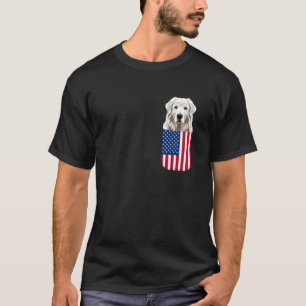 Camiseta Gran Perro Pirineo Bandera Americana Patriótico 4