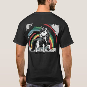Camiseta Gran Personalizado Metalizado Unicornio con vibrac