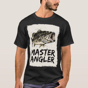 Camiseta Gran pescador de lubina de boca grande vintage