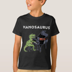 Camiseta Gran Piano Pianista Regalo Dinosaurio Música Piano