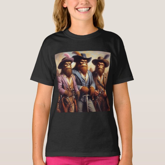 Camiseta Gran pie 3 mosqueteros (Anverso)