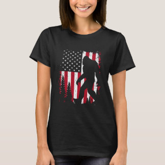 Camiseta Gran pie 4 de julio Bandera estadounidense Patriót