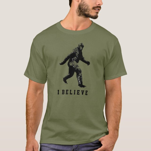 Camiseta Gran pie creo que Personalizable texto (Anverso)