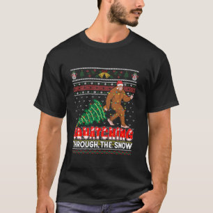 Camiseta Gran pie divertida Sasquatch Ugly Árbol de Navidad