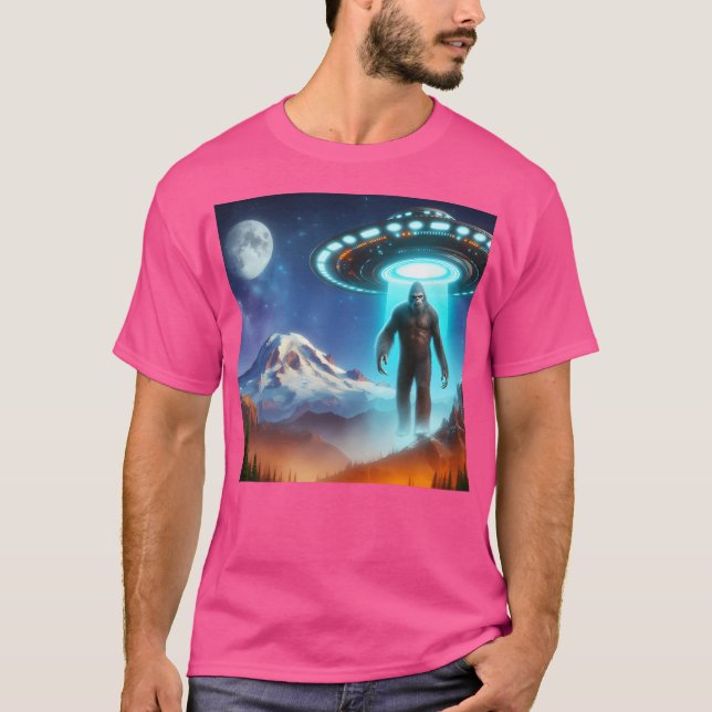 Camiseta Gran Pie En Un Montaña Rainiero Que Está Siendo Ví (Anverso)