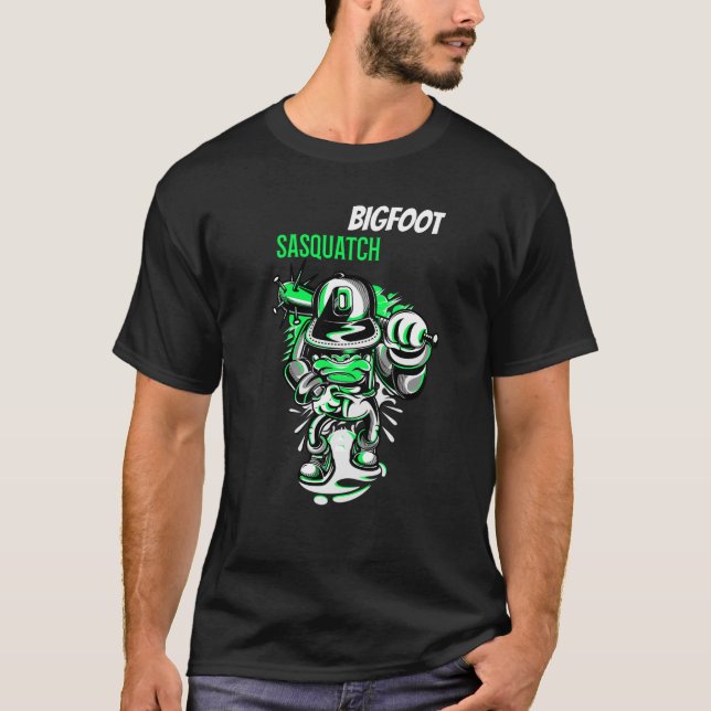 Camiseta Gran pie, escondido y divertido meme de moda (Anverso)