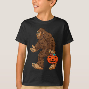 Camiseta Gran pie Jack O Lantern Fun Halloween Niños Sas