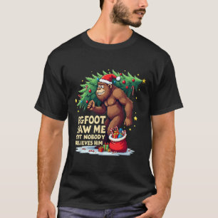 Camiseta Gran Pie Me Vio Pero Nadie Le Cree Navidades B
