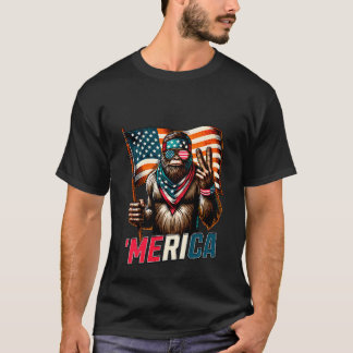 Camiseta Gran pie Merica Paz Bandera Americana Patriótica 4
