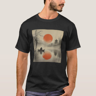 Camiseta Gran Pie Pesca Divertido Sasquatch Estilo Japonés