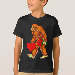 Camiseta Gran pie Sasquatch Funny Día de San Valentín Love