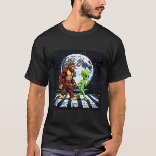 Camiseta Gran Pie Sasquatch Luna Alien Espacio Unisex