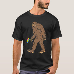 Camiseta Gran pie Sasquatch Pansexual Bandera Funny Pan Pri