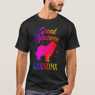 Camiseta Gran Pirineo Abuela Vintage Colorous Cute Dog M
