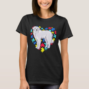 Camiseta Gran Pirineo de Mascota Mes de Conciencia del Auti