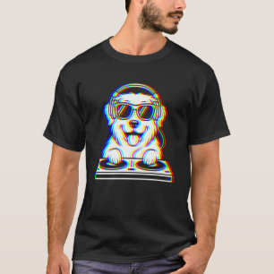 Camiseta Gran Pirineo divertido DJ Glitch Rave EDM Música P