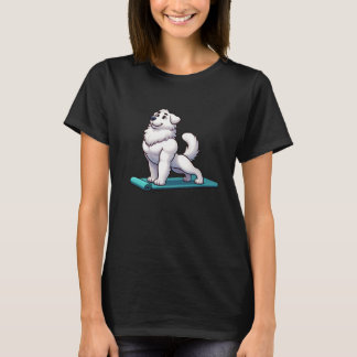 Camiseta Gran Pirineo Perro Yoga Meditación Divertida