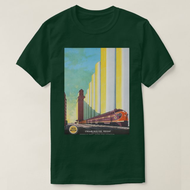 Camiseta Gran Poster Ferroviario Occidental (Diseño del anverso)