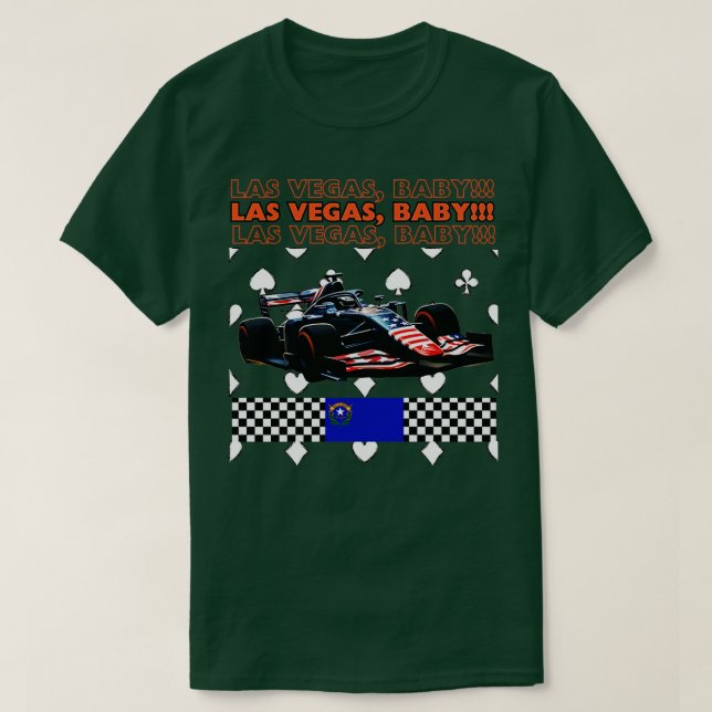 Camiseta Gran Premio de Las Vegas de Fórmula 1 Nevada Estad (Diseño del anverso)