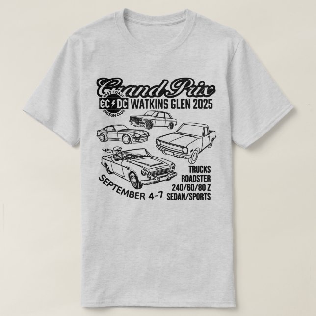 Camiseta Gran Premio de Watkins Glen (Diseño del anverso)