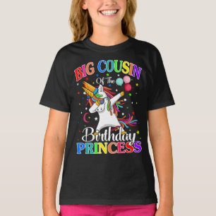 Camiseta Gran Primo De La Princesa De Cumpleaños Unicorn