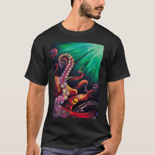 Camiseta Gran pulpo rojo
