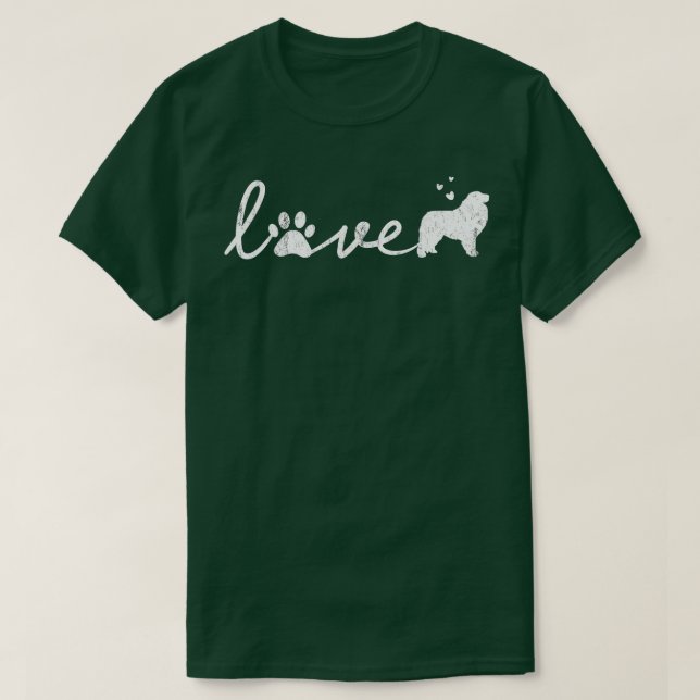 Camiseta Gran Pyrénées Mamá Padre Perro Amor Mascota Paw Re (Diseño del anverso)