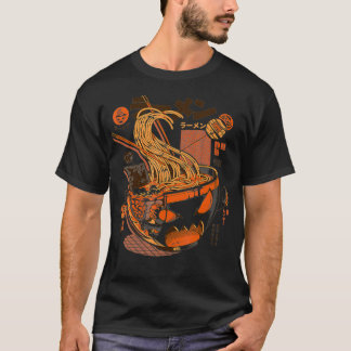 Camiseta Gran Ramen de comida japonesa Kaiju de rayos X