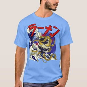 Camiseta Gran Ramen De La Comida Japonesa Kanagawa Kaiju Ka