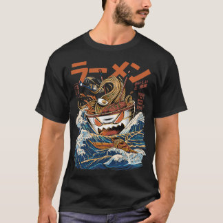 Camiseta Gran Ramen de la comida japonesa Kanagawa Kaiju Ka