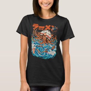 Camiseta Gran Ramen Kanagawa Japoneses Noodles Sea Food Kai