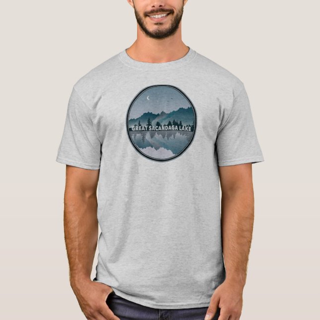 Camiseta Gran Reflexión del Lago Sacandaga Nueva York (Anverso)