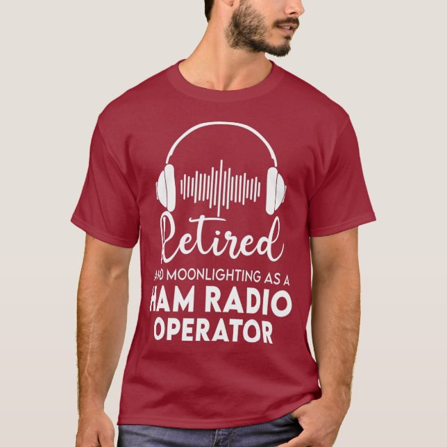Camiseta Gran regalo de papá de Ham Radio Operator Shirt Re (Anverso)
