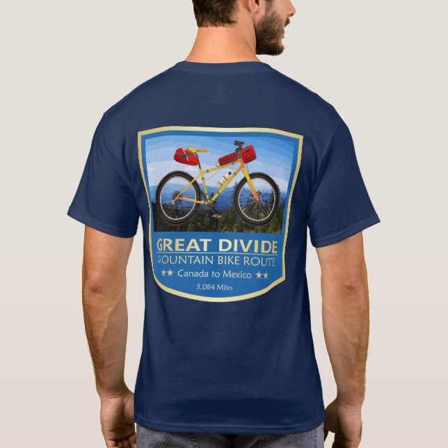 Camiseta Gran Régimen de Bicicletas Mtn Dividido (bicicleta (Reverso)