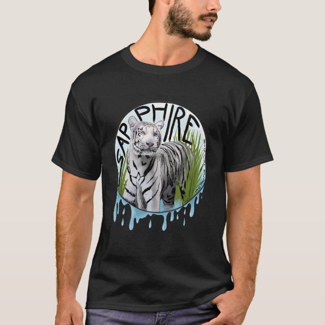 Camiseta Gran Rescate de Gatos Splashing Sapphire (Anverso)
