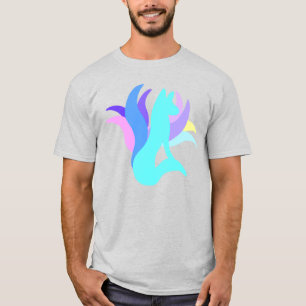 Camiseta Gran resumen azul multicolor
