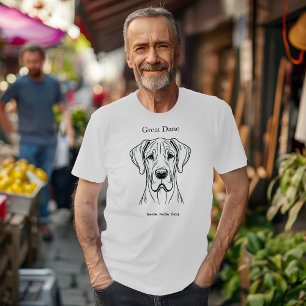 Camiseta Gran retrato de danés
