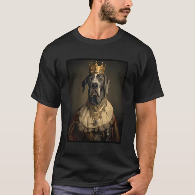 Camiseta Gran retrato de perro danés Renacimiento Mascota g (Anverso)