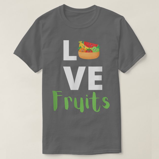 Camiseta Gran ropa de amante de la fruta, veganas, vegetari (Diseño del anverso)