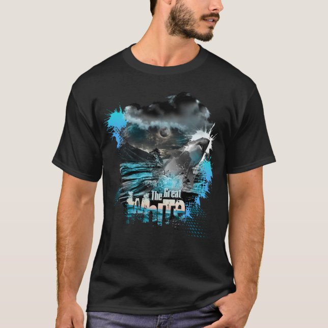 Camiseta Gran salto de tiburón blanco (Anverso)