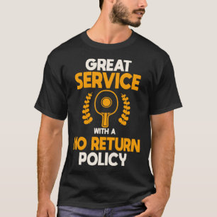 Camiseta Gran Servicio Sin Política De Retorno Mesa Tenis