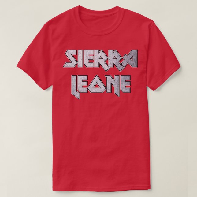 Camiseta Gran Sierra Leona metalizado (Diseño del anverso)