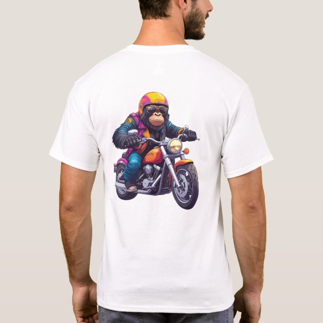 Camiseta Gran Simio Nacido para Montar (Reverso)