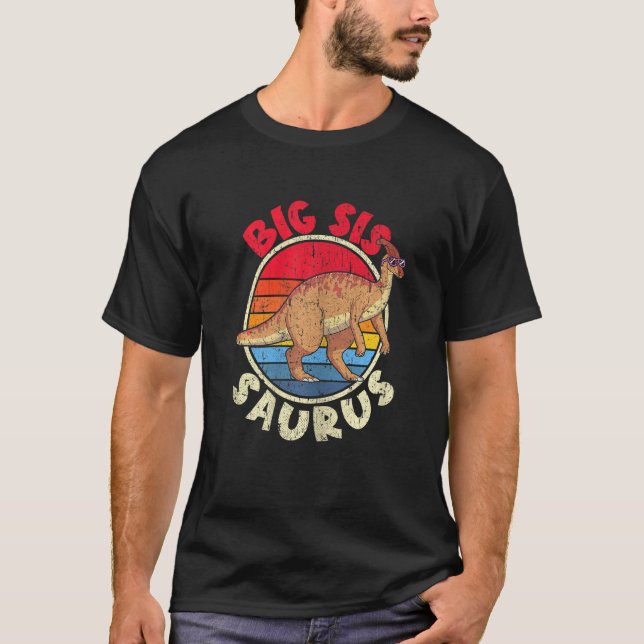 Camiseta Gran Sis Saurus I Parasaurolophus I Family Mating (Anverso)